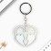 Key keychain children's acrylic "heart", 5.9 x 6.7 cm