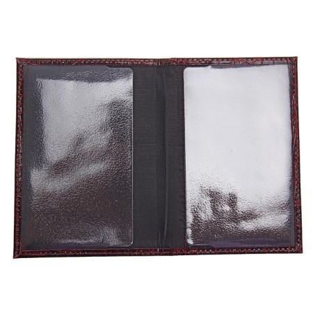 Cover for passport, burgundy color-2