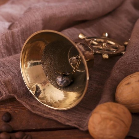 Brass Brass "Stupe" 7x7x6 cm-2