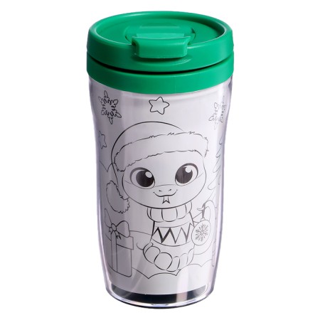 Thermost man "Happy New Year!", Green 250 ml-1