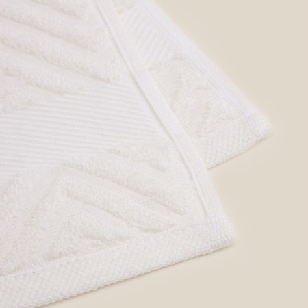 Trush Trick SL Home: Geometry "Blanc de Blanc" 67x140 cm, 83% cotton, 17% linen, 500 g/m2 1024309-5
