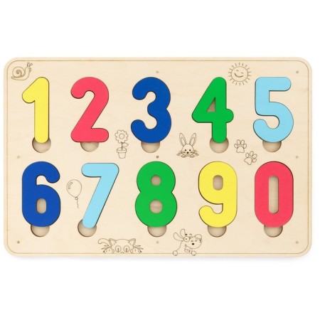 Sorter wooden developmental numbers EWA-2