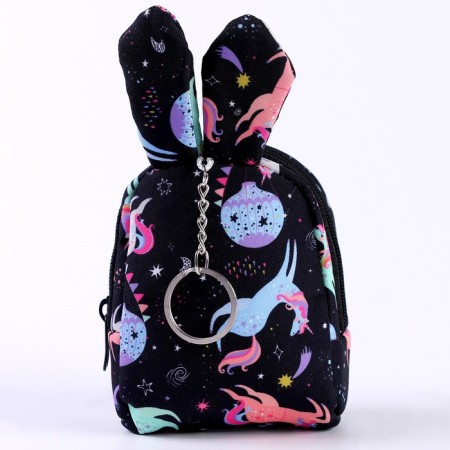 Keychain "backpack Zayka", 10 cm, black color-2