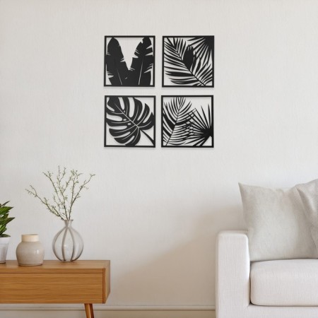 Nast -wall decor, a panel for an interior of wood "leaves", 4 modules 31 x 31 cm-4