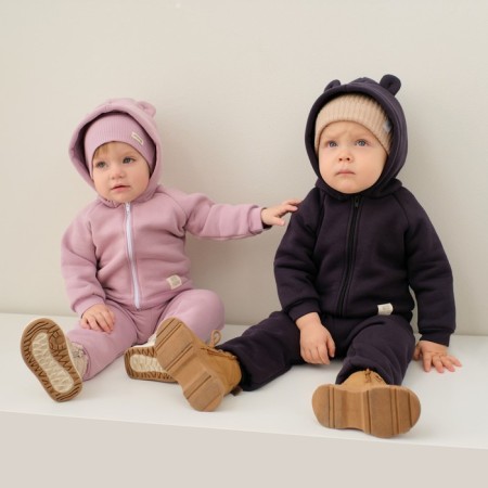 Costume: sweatshirt and pants crumb I, Basic Line, height 86-92 cm, pink color-4