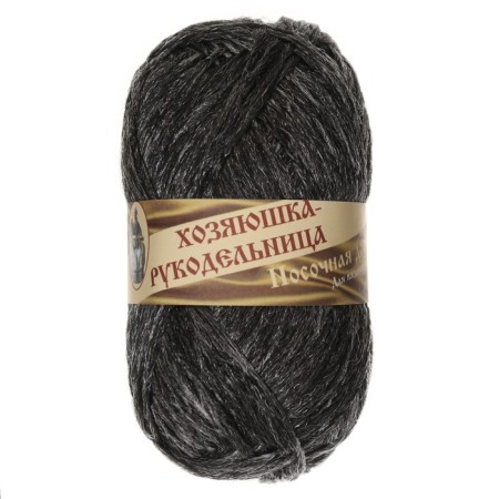 Yarn "NOSTOCE PRODUCT" 100% polypropylene 200m/50g set 3pcs (dark gray melange)-1