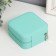Casket to the leatherette for jewelry "Elegy. Square" turquoise 5x10x10 cm
