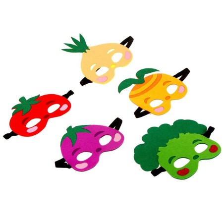 A set of carnival masks of masks "Vegetable Party", 5 pcs.-6