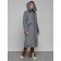 Coat insulated winter female, size 42, color gray