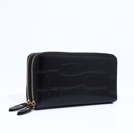 Women's wallet on lightning, black color-2