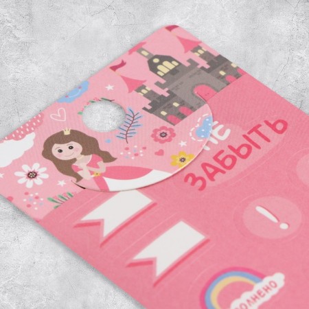 Paper stickers on the Small Lady substrate, for a diary of 6 × 21 cm-2