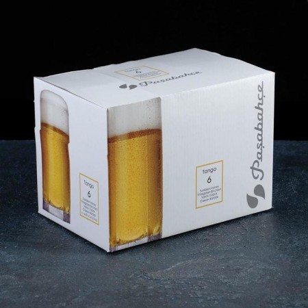 A set of glass glasses for beer Tango, 440 ml, 6 pcs-1