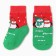 Baby socks with a plush follow, the color is red, size 14-16