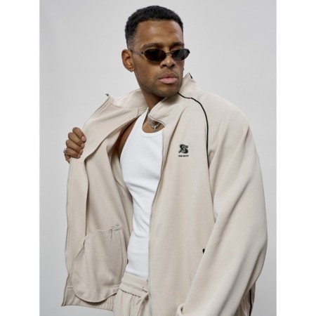 Sports suit men's, size 54, beige color-21
