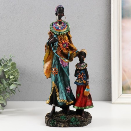 Souvenir Polystone "Africa. Mom and daughter" MIX 10x14x31.5 cm