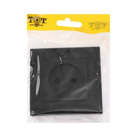Single Tot Matte Glass, 10 A, hidden, without salary, glass, black-4