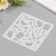Plastic stencil "kitchen utensils" 15x15 cm