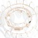 Javani chandelier 6he14 40W gold 55x55x23 cm Bayerlux