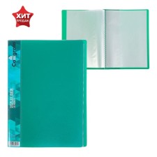 Folder with 20 liners A5, 500 μm, Calligrata, 9 mm, pocket on the spine, green