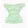 Reusable diaper, "zigzag", green color