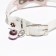 Collar "bow", 28 x 1 cm, Osh 18-24 cm, transparent/brown