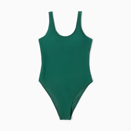 Swimsuit Women's Assigned plain minku, green color, size 46-5