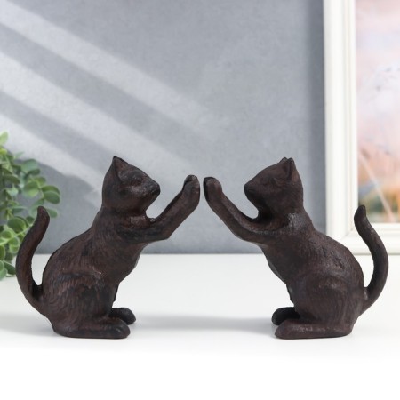 Holders for books of cast iron "kittens" set 2 pcs 12x10x5.5 cm-1