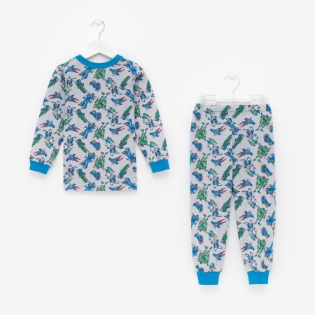 Pajamas for a boy, gray/transformer color, height 92 cm-6