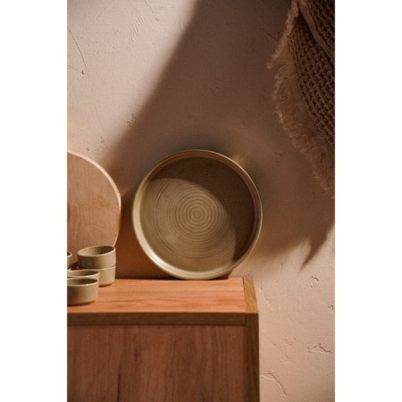 Bannered porcelain plate SL Home "Sandy Breeze", D = 21 cm, Beige Color-7