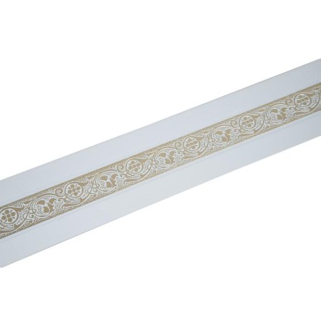Bar for the cornice "grace", height 7 cm, length 25 m, color gold, white