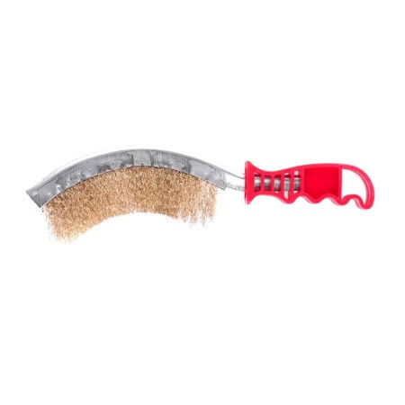 Metal brush Matrix 74839, curved, d = 0.3 mm, plastic handle