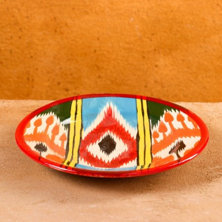 Plate of the Rishtan ceramics "Atlas", 20 cm, Mix patterns