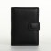 Male purse on magnet 3 in 1, department for auto documents, passports, black color