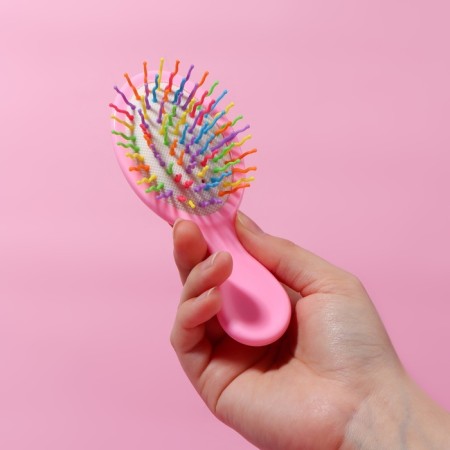 Comb - mini massage, 5.5 × 14 cm, the color is gentle - pink-3