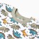 Pajama nursery, khaki color/dinosaurs, height 110 cm