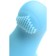 Vibronstat on the finger of Jos Danko for the point G, silicone, blue, 9.5 cm
