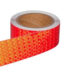 Reflective tape, self -adhesive, red, 5 cm x 10 m