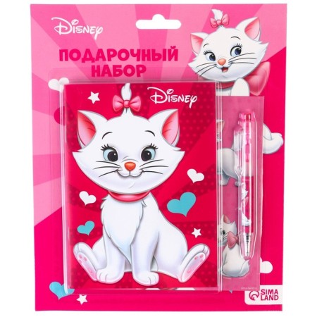 Chancellery set, notebook A6, pen, stickers, cats aristocrats-8