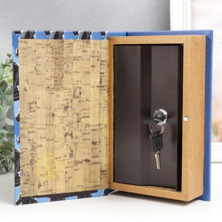 Safe Brush Tree leatherette "Chess" 21x13x5 cm-2