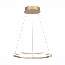 Светильник подвесной St Luce. ST604.243.22. 1х22 Вт, LED, 4000K, 1430 Lm, 40х40 см, цвет золотистый