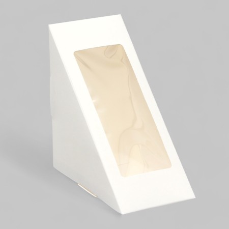Packaging for sandwiches, white 17*12*12*6.5 cm
