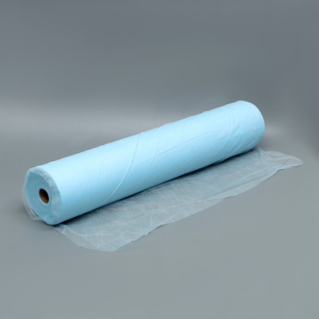 Disposable sheets in the roll "Unite" 70*200 "Lux" blue 15 g/m2 with perforation-1