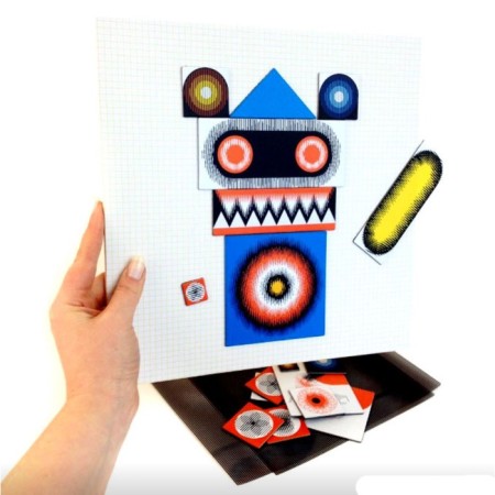 Magnetic puzzle animator "Robot"-4