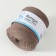 Knitted yarn secondary 90% cotton, 10% p/e, 100m/450 ± 50 g (coffee with milk) mix