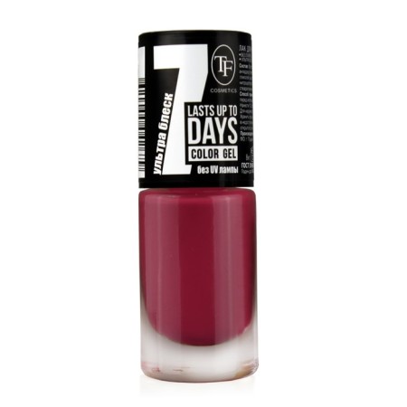 Nail polish TF Color Gel, tone 282 plum, 8ml