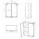 Bathroom hinged cabinet 02-55, 55 x 70 x 28.9 cm