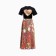 Women's costume (T -shirt/skirt), black/brown color, one size size