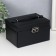 Casket to the leatherette to decorations the chest "Smoothness. Matte black" 11x18x13.7 cm