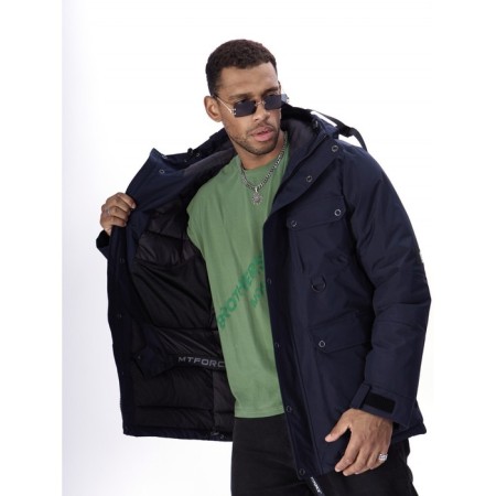 Ski jacket men's, size 52, the color is dark blue-10