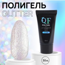 Polygel for building Glitter, 3 phase, 30 ml, LED/UV